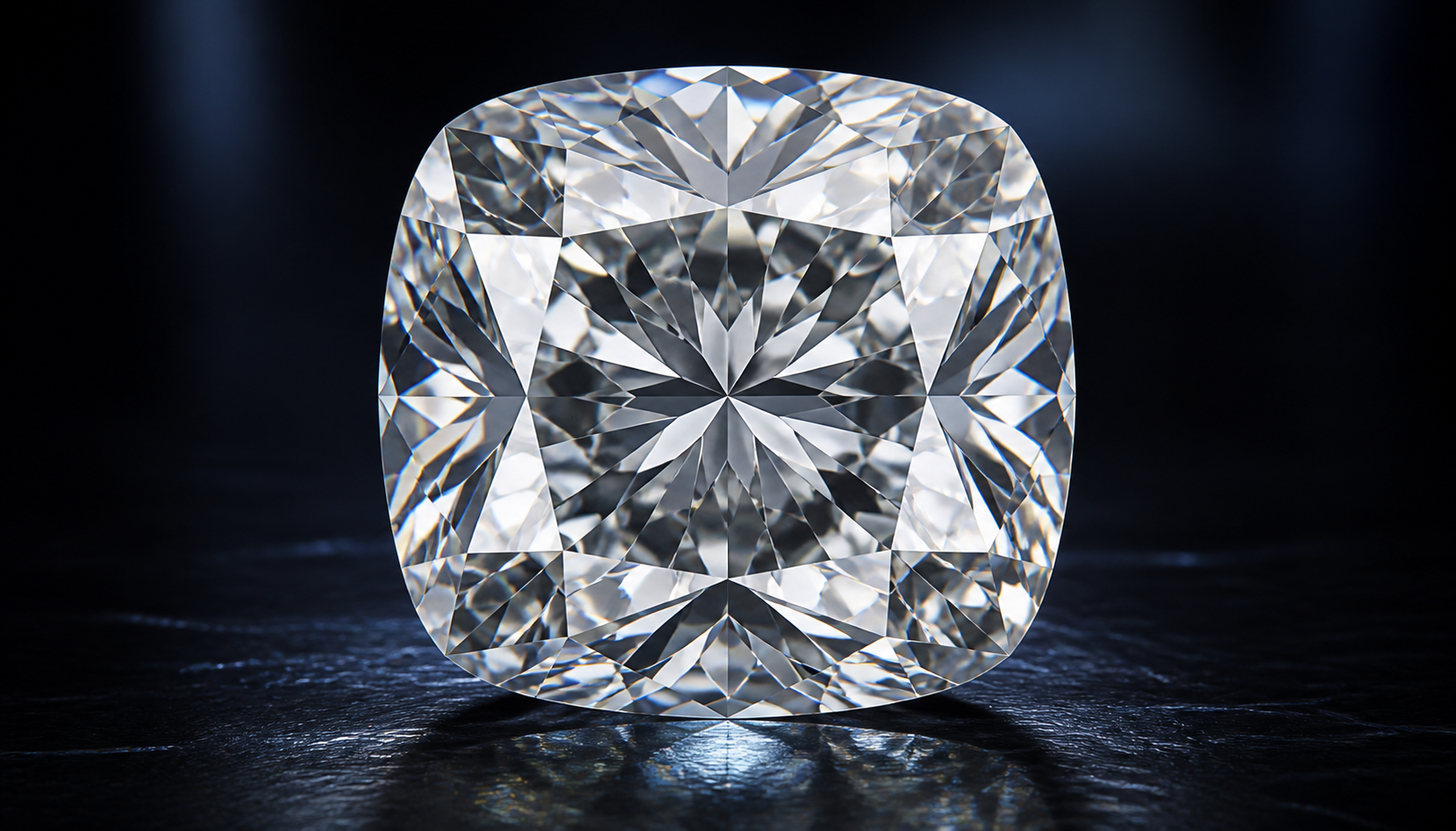 Large pear-cut diamond with bright prismatic facets